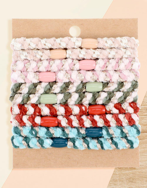 Load image into Gallery viewer, Beaded Ponytail Holder, Cute Hair Ties for Women, 10PCS Elasticity Ponytail

