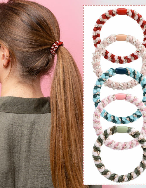 Load image into Gallery viewer, Beaded Ponytail Holder, Cute Hair Ties for Women, 10PCS Elasticity Ponytail
