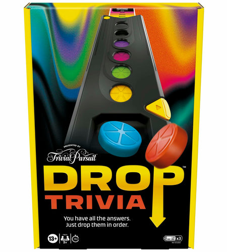 Drop Trivia Game | Electronic Party Game with Voice and Sounds | Ages 13+ | 2 or