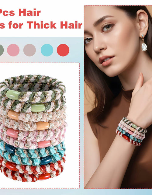 Load image into Gallery viewer, Beaded Ponytail Holder, Cute Hair Ties for Women, 10PCS Elasticity Ponytail
