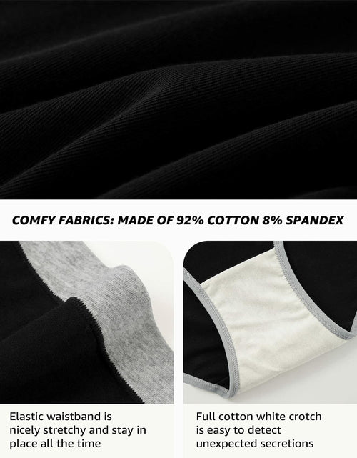 Load image into Gallery viewer, INNERSY Women's Maternity Underwear Cotton Soft Breathable 5 Pack Black Size S
