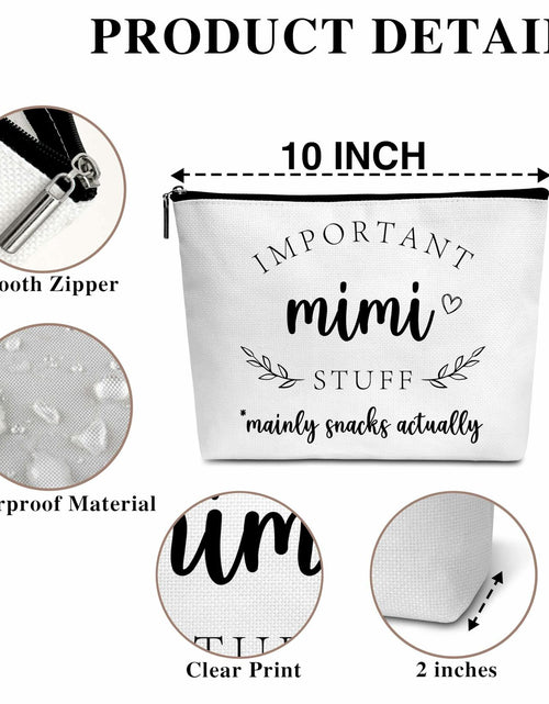 Load image into Gallery viewer, Gifts for Mimi Makeup Cosmetic Bag for Women Best Mimi Ever Grandma Gift C07
