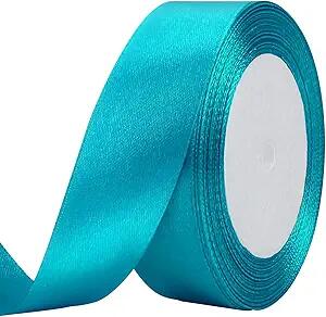Load image into Gallery viewer, MEYIART Blue Satin Ribbon 1.5in x 25 Yards Wide Solid Gift Craft Ribbon
