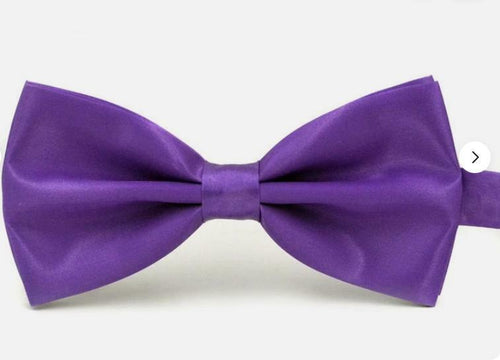 Load image into Gallery viewer, PPhtony 2pcs Satin Pre-Tied Bow Ties Adjustable Formal Tuxedo Purple
