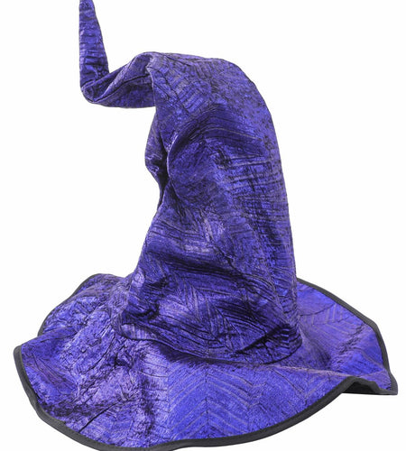 RENEMEGO Purple Witch Hat Ruched Halloween Costume Adult Cosplay LARP