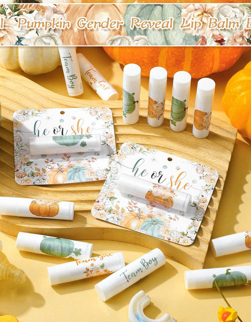 Load image into Gallery viewer, Open Box Heigble 24pcs Pumpkin Lip Balm Fall Party Favors Like New
