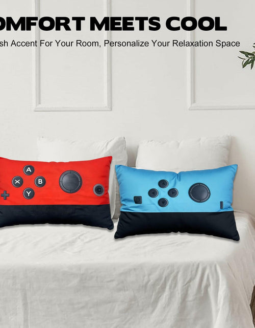 Load image into Gallery viewer, 2pcs Game Pillow Covers Plush Lumbar Cushion Case 12x20 No Insert
