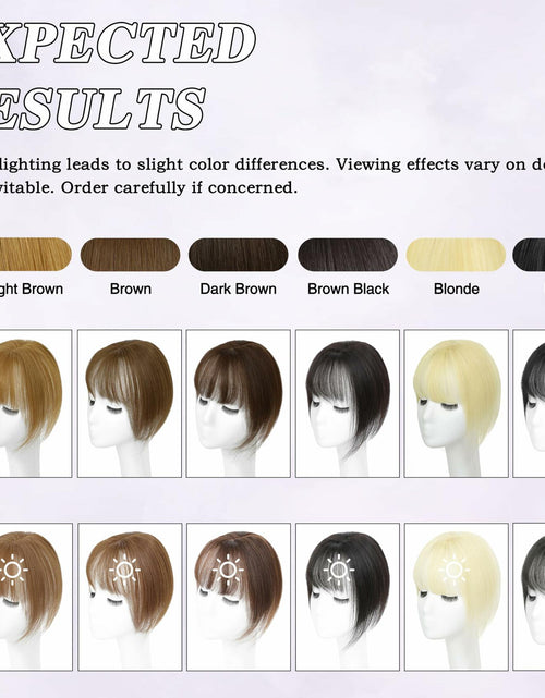 Load image into Gallery viewer, BUPPLER 360° 3D Hair Topper with Bangs for Thinning Hair 5x10 Brown Black
