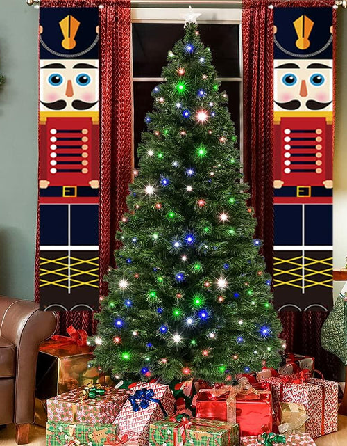 Load image into Gallery viewer, Nutcracker Christmas Banner Porch Sign Front Door Indoor Outdoor Decor
