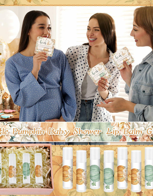 Load image into Gallery viewer, Open Box Heigble 24pcs Pumpkin Lip Balm Fall Party Favors Like New
