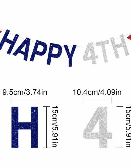 Load image into Gallery viewer, Aulaned 4th of July Decorations Patriotic USA Banner Star Garland Set
