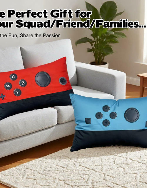 Load image into Gallery viewer, 2pcs Game Pillow Covers Plush Lumbar Cushion Case 12x20 No Insert
