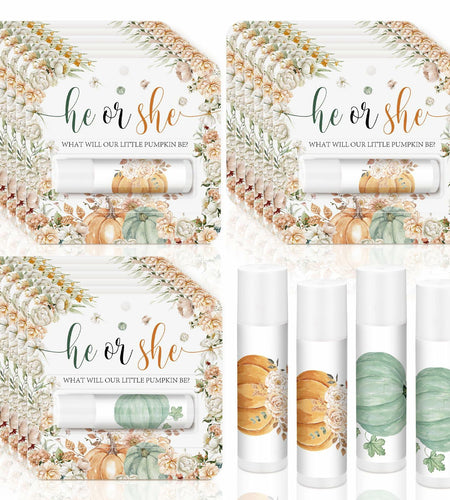 Open Box Heigble 24pcs Pumpkin Lip Balm Fall Party Favors Like New
