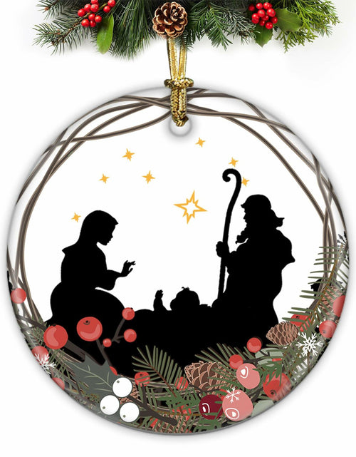 Load image into Gallery viewer, First Day of School Christmas Ornaments - Baby's 2024 Christmas Tree Decoration
