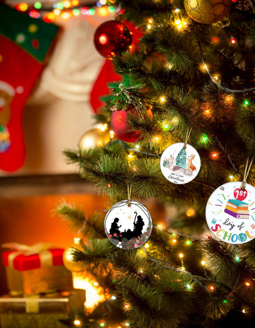 Load image into Gallery viewer, First Day of School Christmas Ornaments - Baby's 2024 Christmas Tree Decoration
