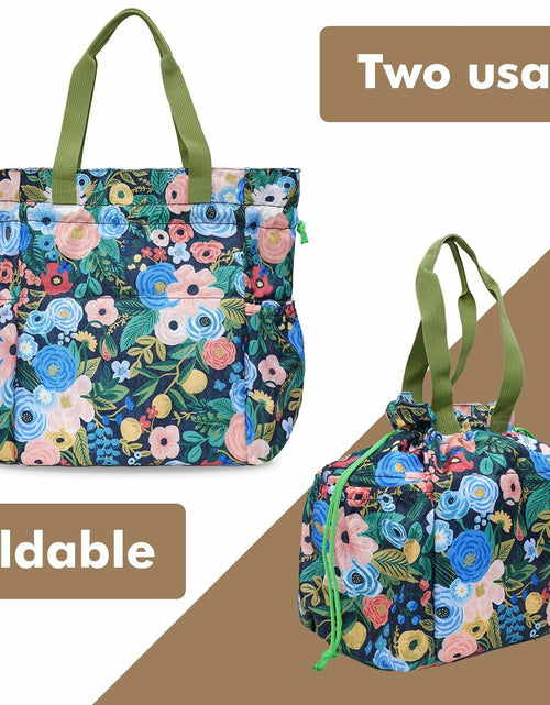 Load image into Gallery viewer, Insulated Lunch Bag for Women Drawstring Reusable Work Office Large Box
