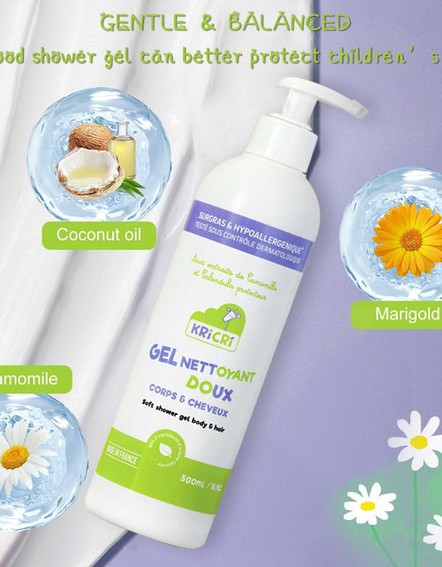 Load image into Gallery viewer, Kricri 2-in-1 Kids Body Wash &amp; Shampoo Hypoallergenic 16.9oz

