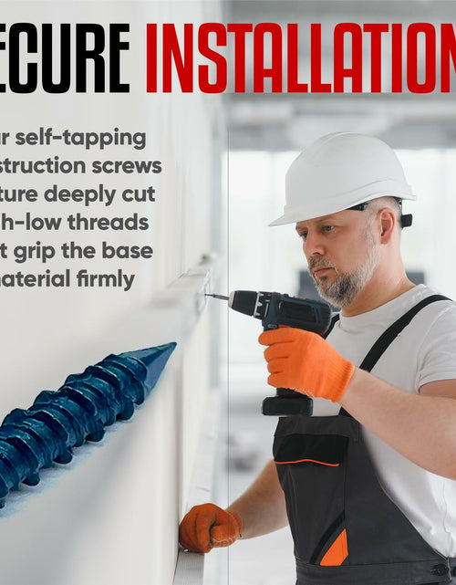 Load image into Gallery viewer, Grrrgooo 1/4 x 1-1/4 Concrete Screws Slotted Hex Washer Head 100pcs
