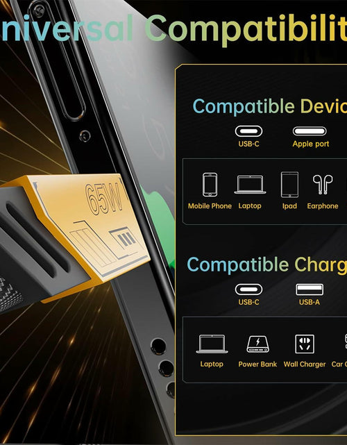 Load image into Gallery viewer, 4-in-1 USB-C Charging Cable PD 65W Fast Charge Data Sync 4ft
