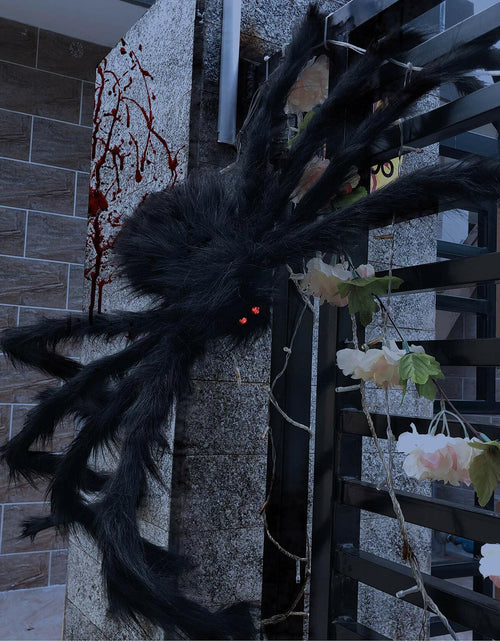 Load image into Gallery viewer, JOYIN 6.5ft Halloween Giant Spider Outdoor Yard Lawn Decoration Black
