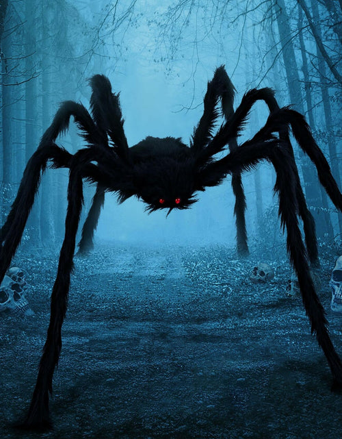Load image into Gallery viewer, JOYIN 6.5ft Halloween Giant Spider Outdoor Yard Lawn Decoration Black
