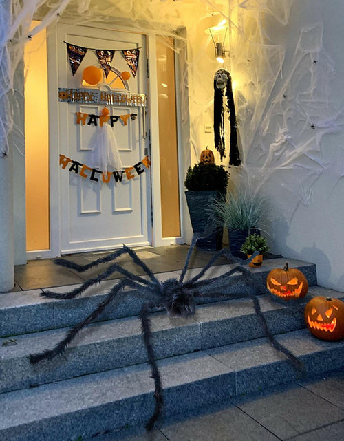 Load image into Gallery viewer, JOYIN 6.5ft Halloween Giant Spider Outdoor Yard Lawn Decoration Black
