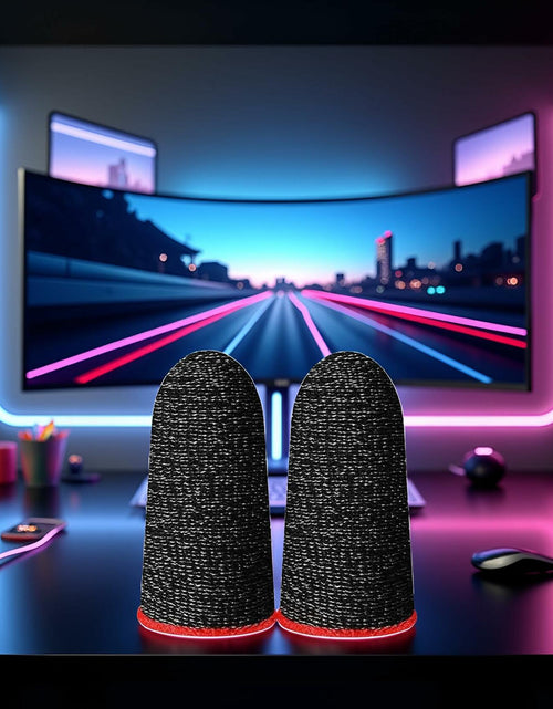 Load image into Gallery viewer, Galepromot 6pcs Gaming Finger Sleeves Anti-Slip Mobile Game Thumb Gloves
