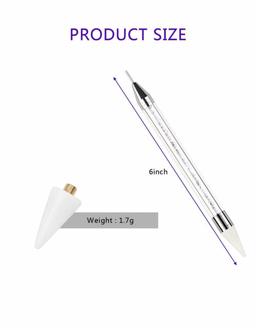 Load image into Gallery viewer, 5PCS Rhinestone Picker Tool Dual End Dotting Pen Nail Art Crystal Handle
