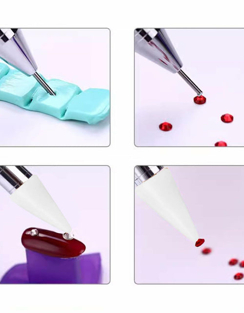 Load image into Gallery viewer, 5PCS Rhinestone Picker Tool Dual End Dotting Pen Nail Art Crystal Handle
