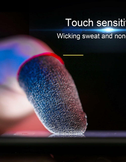 Load image into Gallery viewer, Galepromot 6pcs Gaming Finger Sleeves Anti-Slip Mobile Game Thumb Gloves
