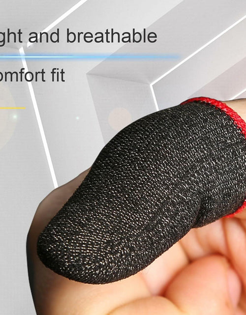 Load image into Gallery viewer, Galepromot 6pcs Gaming Finger Sleeves Anti-Slip Mobile Game Thumb Gloves
