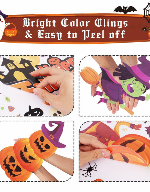 Load image into Gallery viewer, Halloween Decorations 743 PCS Window Clings 10 Sheets Large Double-Sided
