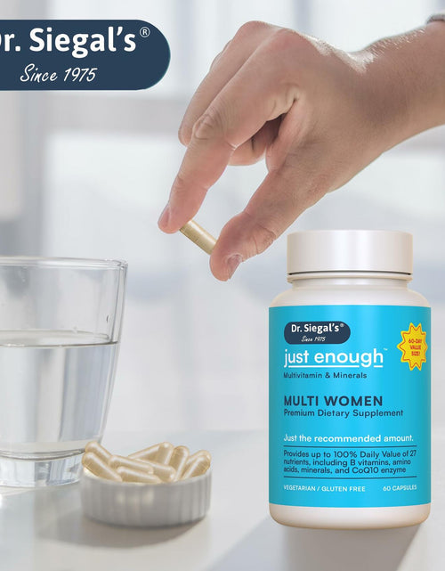 Load image into Gallery viewer, BestBy12/25 Dr. Siegal's Just Enough Women's Multivitamin 60 Caps
