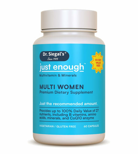 BestBy12/25 Dr. Siegal's Just Enough Women's Multivitamin 60 Caps