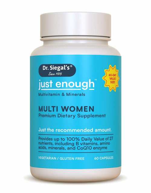 Load image into Gallery viewer, BestBy12/25 Dr. Siegal's Just Enough Women's Multivitamin 60 Caps
