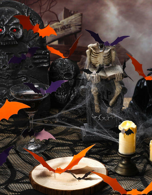 Load image into Gallery viewer, Maitys 36pcs Halloween Bat Cutouts Paper Wall Decor Stickers
