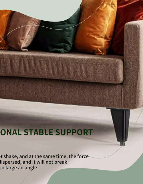Load image into Gallery viewer, 4pcs 4in Metal Furniture Legs Replacement for Sofa Cabinet Table Chair

