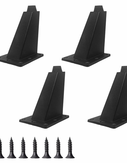 Load image into Gallery viewer, 4pcs 4in Metal Furniture Legs Replacement for Sofa Cabinet Table Chair
