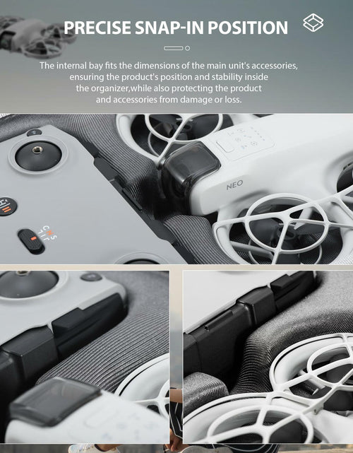 Load image into Gallery viewer, LiweiNova Portable PU Leather Case for DJI Neo Fly More Combo Black
