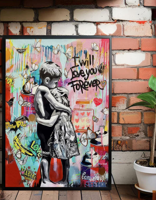 Load image into Gallery viewer, YYFARTFQ Graffiti Wall Art Canvas Poster Colorful Abstract Print 12x16 Unframed
