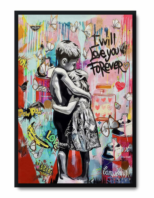 Load image into Gallery viewer, YYFARTFQ Graffiti Wall Art Canvas Poster Colorful Abstract Print 12x16 Unframed
