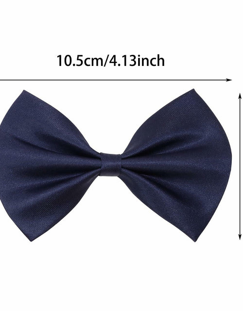 Load image into Gallery viewer, PPhtony 2pcs Satin Pre-Tied Bow Ties Adjustable Formal Tuxedo Purple
