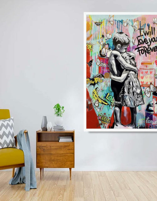 Load image into Gallery viewer, YYFARTFQ Graffiti Wall Art Canvas Poster Colorful Abstract Print 12x16 Unframed
