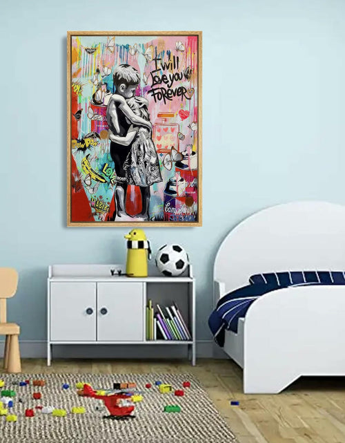 Load image into Gallery viewer, YYFARTFQ Graffiti Wall Art Canvas Poster Colorful Abstract Print 12x16 Unframed
