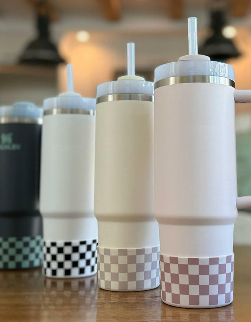 Load image into Gallery viewer, REUZBL Leopard Silicone Bottle Boot Sleeve Fits Stanley Hydro Flask 20-40oz
