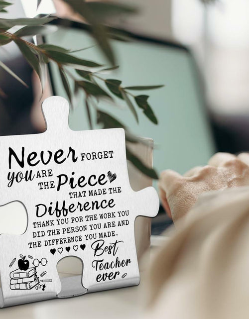 Load image into Gallery viewer, FOKCBOCM Preschool Teacher Appreciation Gift Plaque Silver DX154
