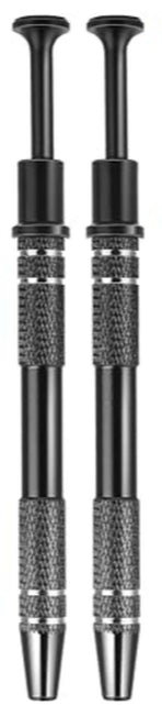 Load image into Gallery viewer, 3 Pack 4 Claw Pick Up Tool Jeweler Parts Holder Tweezers Black
