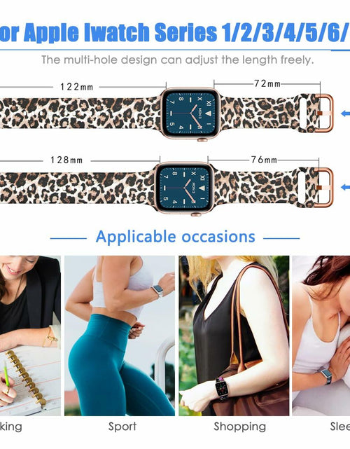 Load image into Gallery viewer, Silicone Band for Apple Watch 38-49mm Adjustable Sport Strap Unisex
