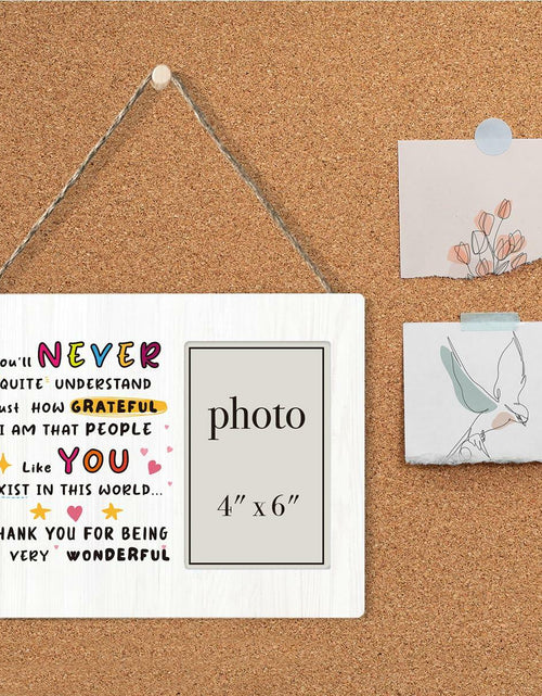 Load image into Gallery viewer, CIANMGD Thank You Picture Frame Inspirational Appreciation Gift 4x6 Wood
