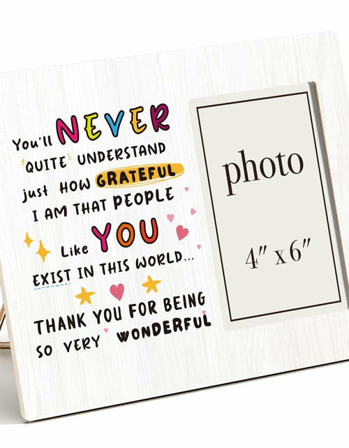 Load image into Gallery viewer, CIANMGD Thank You Picture Frame Inspirational Appreciation Gift 4x6 Wood
